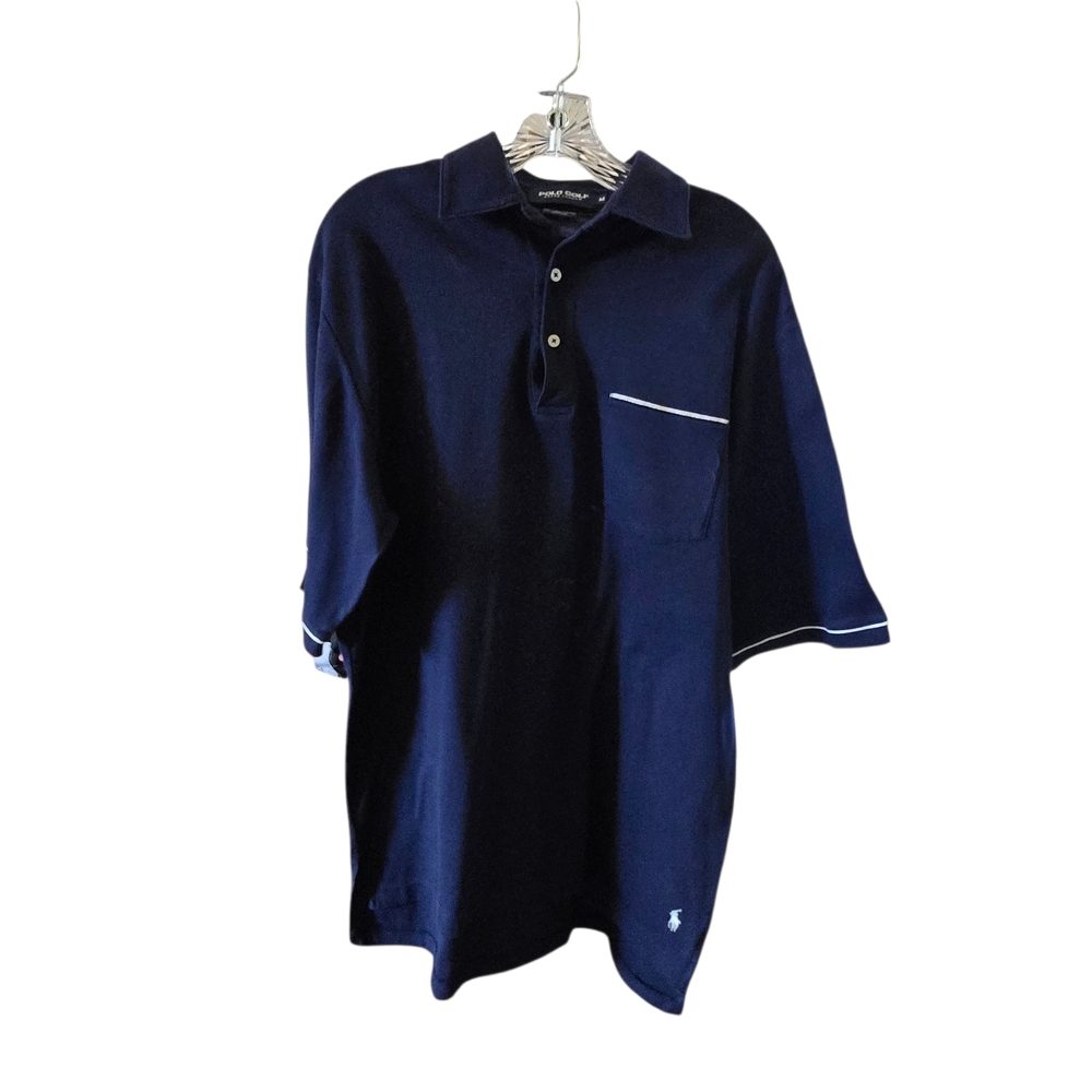 Polo Golf by Ralph Lauren Mens Navy Blue Short Sleeve Polo Shirt Size M‎